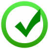 Green checkmark.